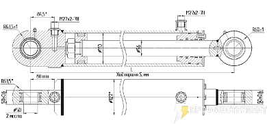 Гидроцилиндр МС110/56х280-3(4).11(680)