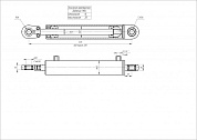 Гидроцилиндр ЦГ-50.25х220.11