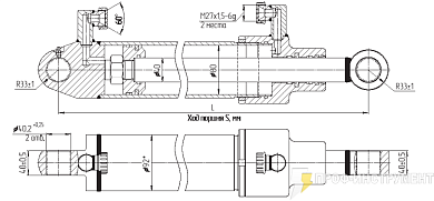 Гидроцилиндр МС80/40х400-3(4).22.2(700)