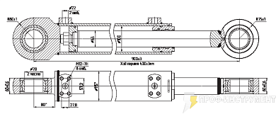 Гидроцилиндр МС100.63х400-3(4).11.6