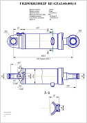Гидроцилиндр ЦГ-125.63.40х400.11