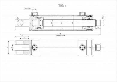 Гидроцилиндр ЦГ-63.35х200.02